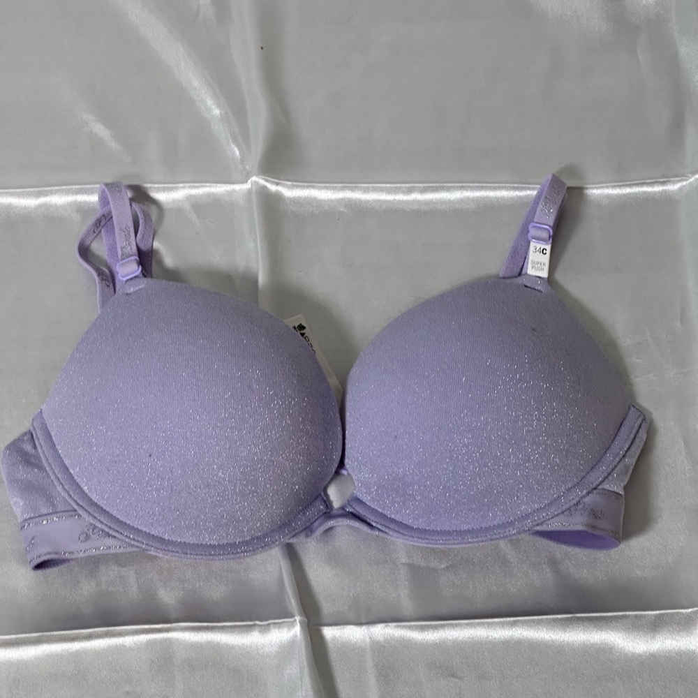 PINK Victoria's Secret Purple T-Shirt Bra with Molded Cups